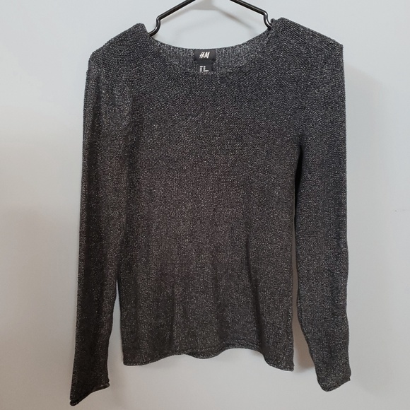 Grey/Black Woven Sweater - Picture 5 of 6